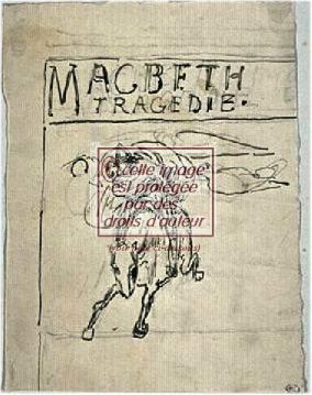 Projet de frontispice pour Macbeth